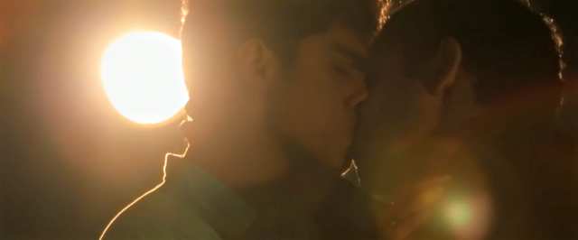 Indian gay movie scene of actor Rohan Shah making out with a guy publicly