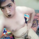 Indian Gay Porn: Sexy desi crossdresser Tiya showing off naked self