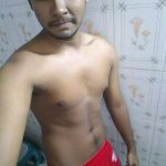 Indian Gay Porn: Sexy naked pics of South-Indian hairy hunk showing off his erection