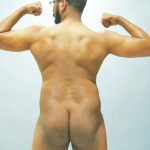 Indian Gay Porn: Sexy desi hunk flexing naked and showing off big dick and ass