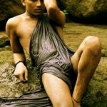 Indian Gay Porn: Sexy desi twink in a steamy hot photoshoot wearing wet lungi