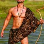 Indian Gay Porn: Sexy desi hunk exposing his hot body in a naked Tarzan photoshoot