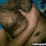 Indian Gay Porn: Sexy desi bi-curious bear showing off his hairy body and big dick