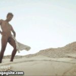 Indian Gay Porn: Hot and sexy desi exhibitionist exposing himself in a nude photoshoot at the beach