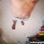 Indian Gay Porn: Sexy desi twink showing off his round bubbly butt and briefs bulge