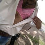 Indian Gay Porn: Sexy desi slut wearing bra and panties under formals and exposing outdoor