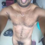 Indian Gay Porn: Sexy desi hunk admiring himself naked in the mirror and exposing his naked body