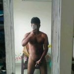 Indian Gay Porn: Sexy desi hunk admiring himself naked in the mirror and exposing his naked body