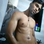 Indian Gay Porn: Sexy muscle hunk showing off his hot naked muscular body and big dick