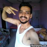 Indian Gay Porn: Sexy desi hunk exposing his hot hairy body and thick uncut cock