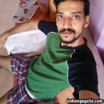 Indian Gay Porn: Sexy desi hunk exposing his hot hairy body and thick uncut cock