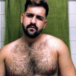 Indian Gay Porn: Horny and sexy desi hairy hunk admiring himself naked in the mirror