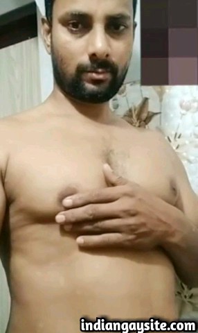 Horny desi naked hunk from Punjab having video sex