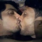 Gay romance video of two horny desi lovers kissing