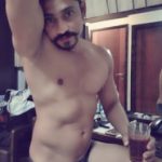 Desi gay hunk stripping naked and having fun