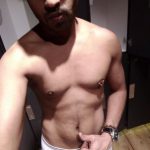 Naked desi hunk showing bulging undies & big cock