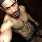 Naked desi hunk showing off muscles in hot poses