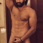 Naked Indian Model Shows Hairy Body in Boxers