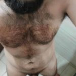 Naked Indian Hunk Shows Hairy Body & Big Uncut Cock