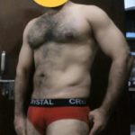 Muscular Hairy Indian Hunk Exposes Big Dick in Bulging Briefs