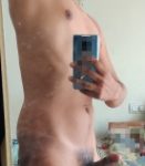 Naked Indian Hunk Posing in the Mirror & Being Slutty