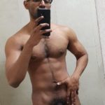 Hairy Naked Hunk Teases Hot Body Completely Naked