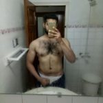 Hairy Indian Hunk Stripping Naked to Show Huge Lund