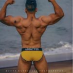 Muscular Indian Hunk in Briefs in the Beach