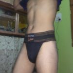 Young & Horny Naked Hunk Showing Bulging Briefs