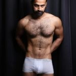 Hairy Indian Model in a Sexy Photoshoot with Boxers