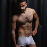 Hairy Indian Model in a Sexy Photoshoot with Boxers