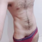 Hairy Indian Hunk Teasing Big Cock in Briefs