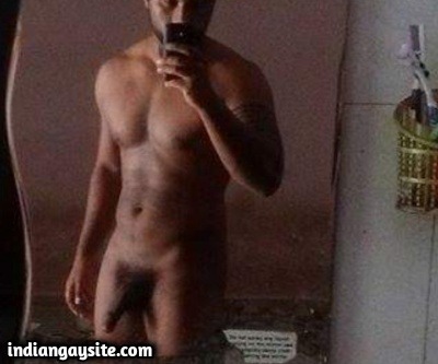 Horny Indian Hunk Exposing Muscled Body & Uncut Cock