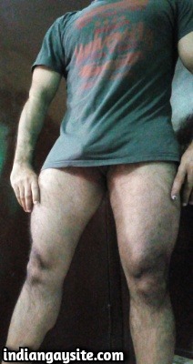 Indian Muscular Stud Showing Big Bulge in Tees