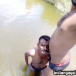 Indian Gay Sex Pics of Slutty Guys Enjoying Blowjob in River