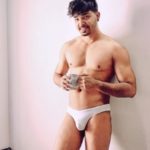 Naked Muscular Hunk Shows Huge Indian Bulge