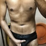 Indian Naked Hunk Shows Sexy Wet Body & Dick in Briefs