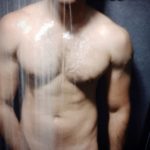 Naked Muscular Hunk Shows Wet Sexy Body