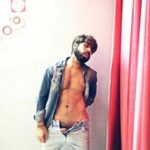 Muscular Indian hunk stripping naked for fun