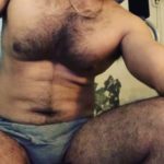 Hairy desi hunk showing nude furry body