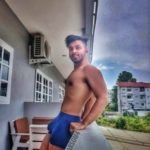 Bulging underwear pics of sexy Indian hunk with boner