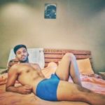 Bulging underwear pics of sexy Indian hunk with boner