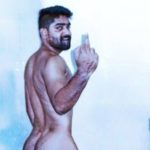 Naked tamil hunk teases hard juicy cock