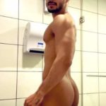 Naked gay man teasing hot and smooth ass