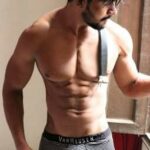 Indian underwear hunk showing bulge in undies