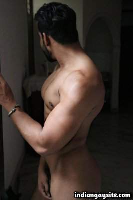 Indian underwear hunk showing bulge in undies