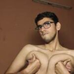 Desi slutty guy teasing big dick and hot body wildly