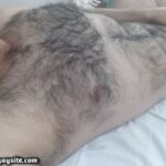 Hairy naked daddy teasing hot body and cut dick