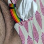 Bulging horny man teasing in sexy hot undies