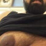 Big moobs guy teasing his hot body and curves in pics